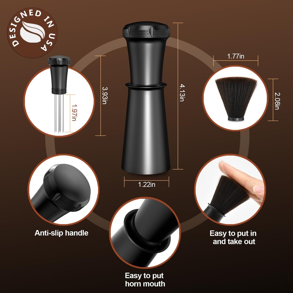 Nessus WDT Espresso Distribution Tool, 4.12*1.22 in, Black