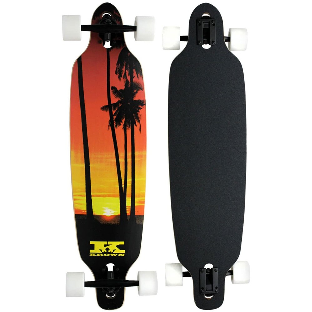 Krown Drop Through Elite Palms Longboard Complete 9" x 36"