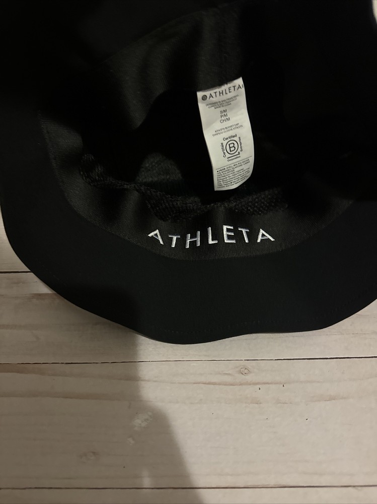 NWT ATHLETA Bucket Cap Hat Black S/M
