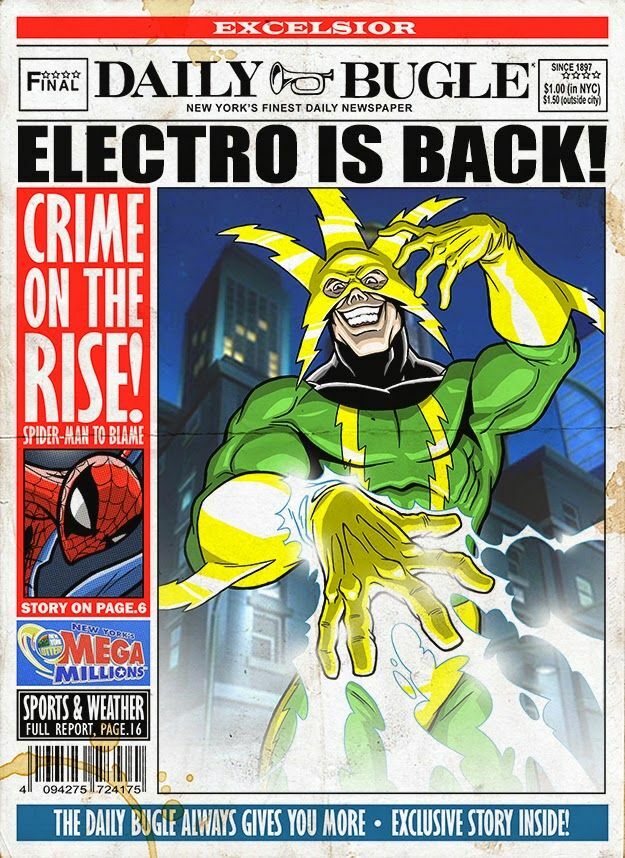 Spiderman Daily Bugle Electro Is Back! Marvel Avengers 💥🕷🕸🕷💥