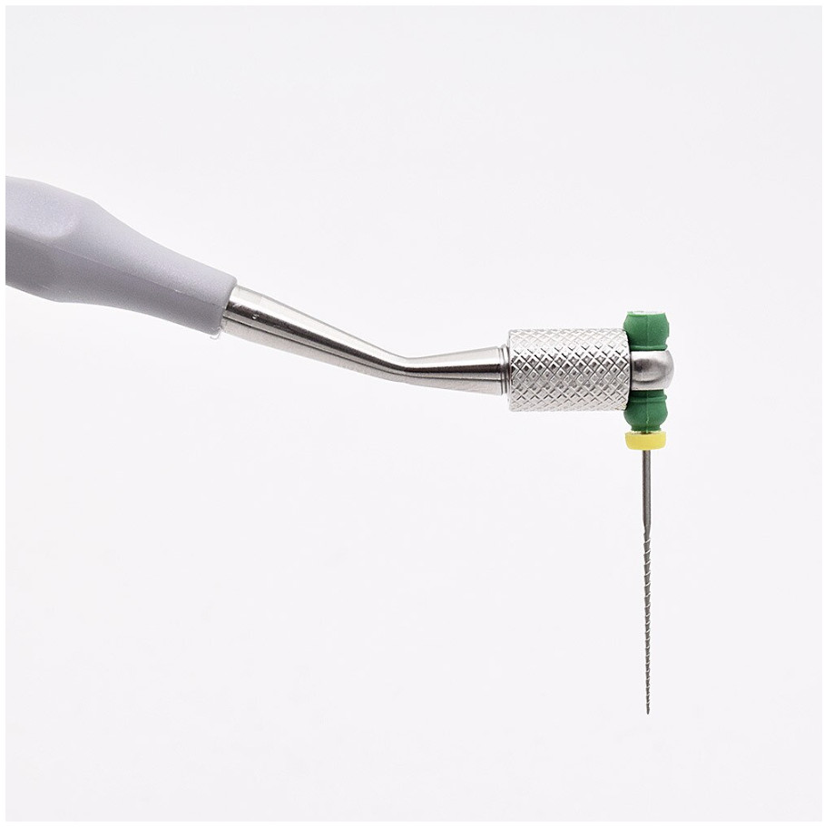 Dental 134℃ Autoclaved Simple Structure Endo File Holder Handle Hand Root Grey
