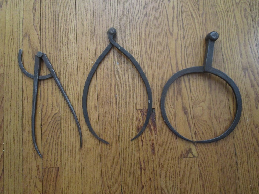 (3) Antique Hand Wrought Calipers Lot 5