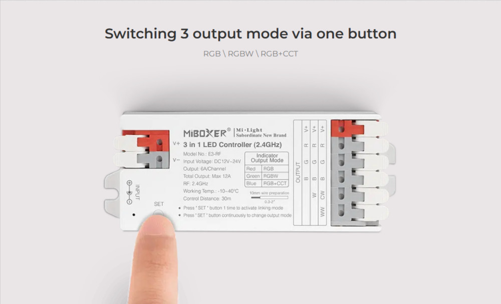 E3-RF - 3 in 1 LED Controller (2.4GHz)