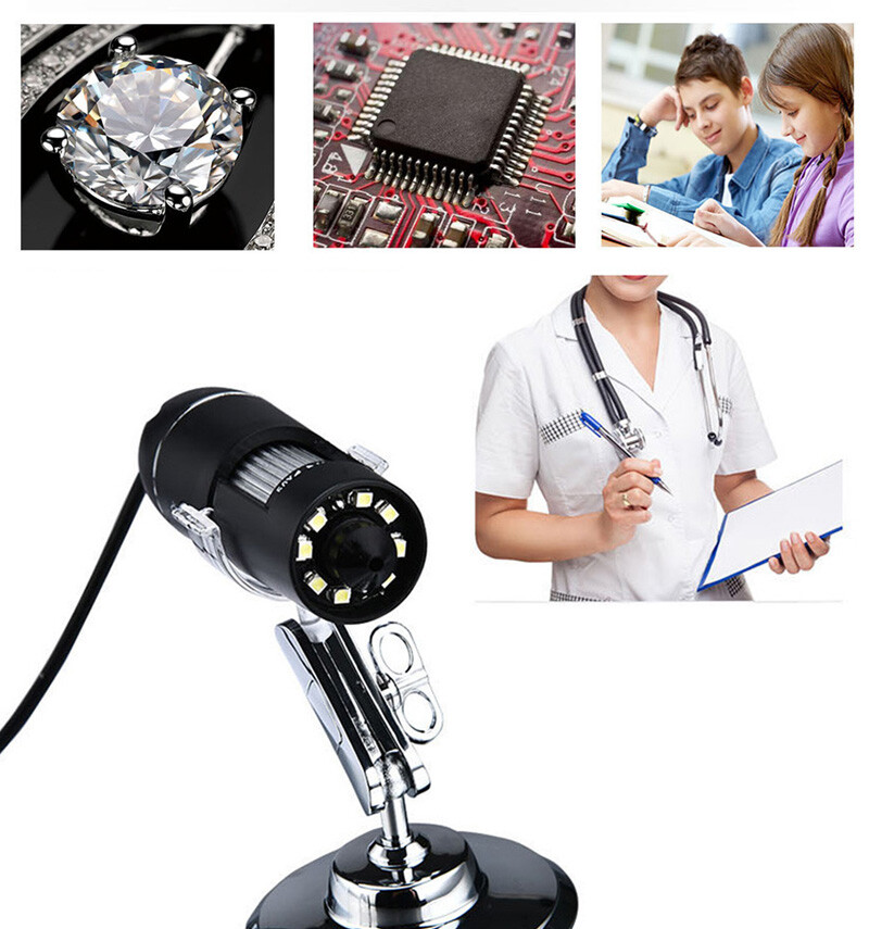 USB-C Digital Monocular Microscope Magnifier iPhone&Android Phone 1600 ZoomIn US