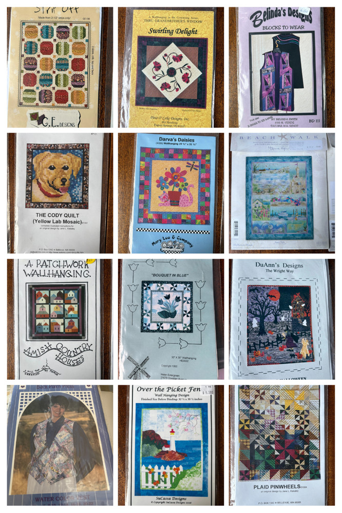 Quilt Patterns - Buyer Chooses - Modern + Traditional Quilting Craft Patterns