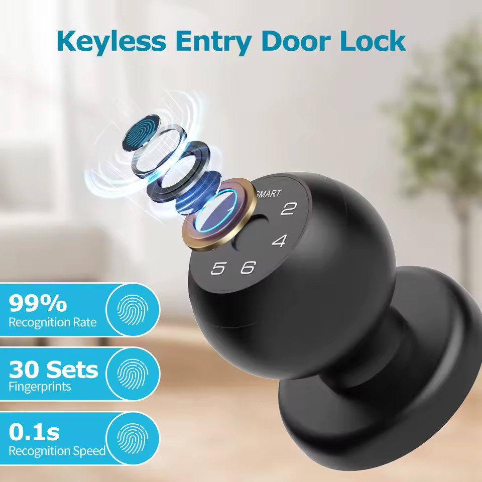 Viladepot Smart Lock Fingerprint Door Lock App Control Passcode Unlock Electroni