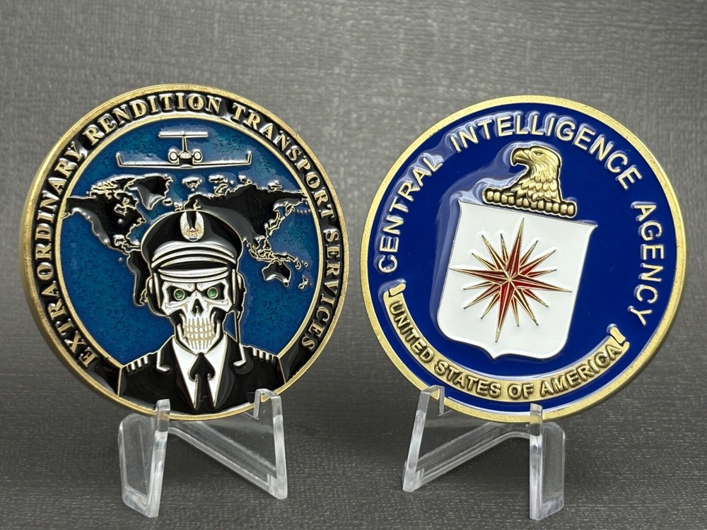 2" CIA EXTRAORDINARY RENDITION CHALLENGE COIN PSYOPS OPERATIONS SOD COVERT