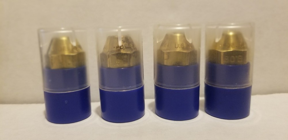 FOUR (4) .60-80B SOLID DELAVAN OIL BURNER NOZZLES (Shipment Within 24 Hours)