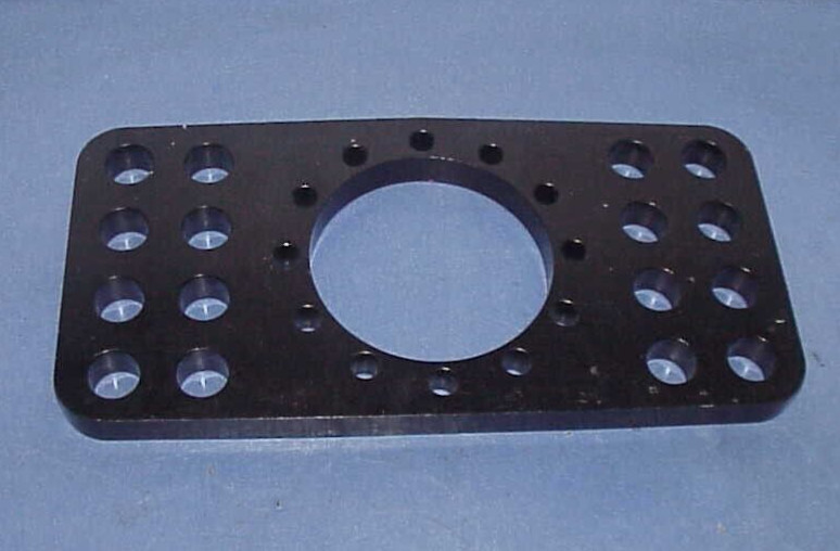 Black Quick Change Rear End Double Sided Adjustable Aluminum Panhard Bracket