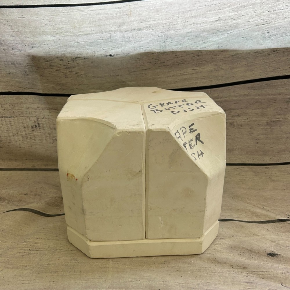 Dru's Molds Ceramic Slip Casting Mold Grape Butter Dish #G-408