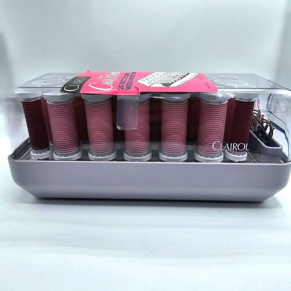 Clairol Vintage Curl Technics 20 Heated Rollers Model R-20 Complete Working Set