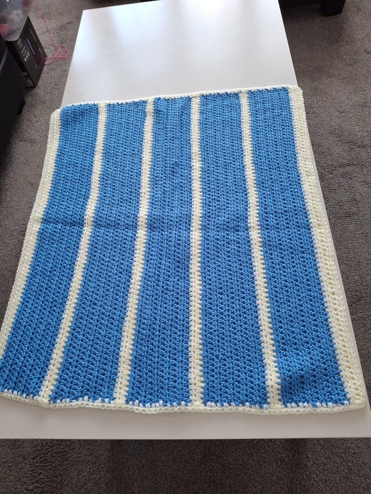 hand made crochet  baby blanket new