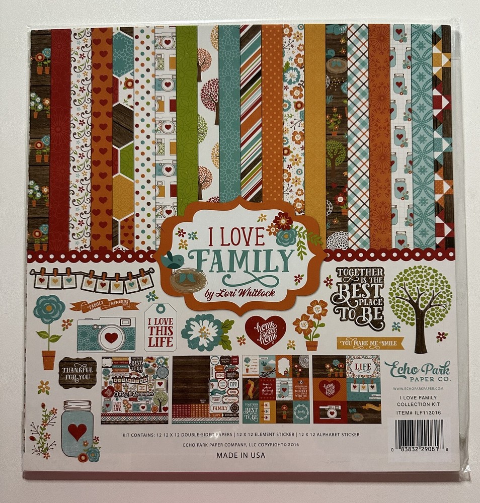 Echo Park 12 x 12 Paper Pack Multiple Variations Available-You Choose