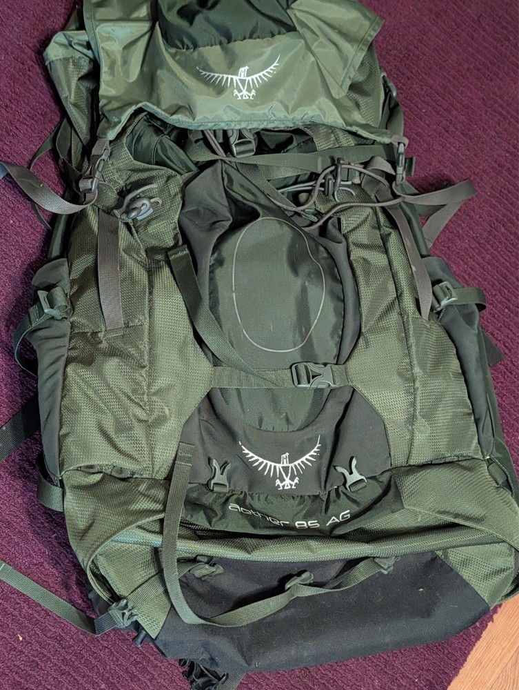 Osprey Aether 85 AG Men's Adjustable Hiking Backpack Size Medium (18-21 in) Vfne