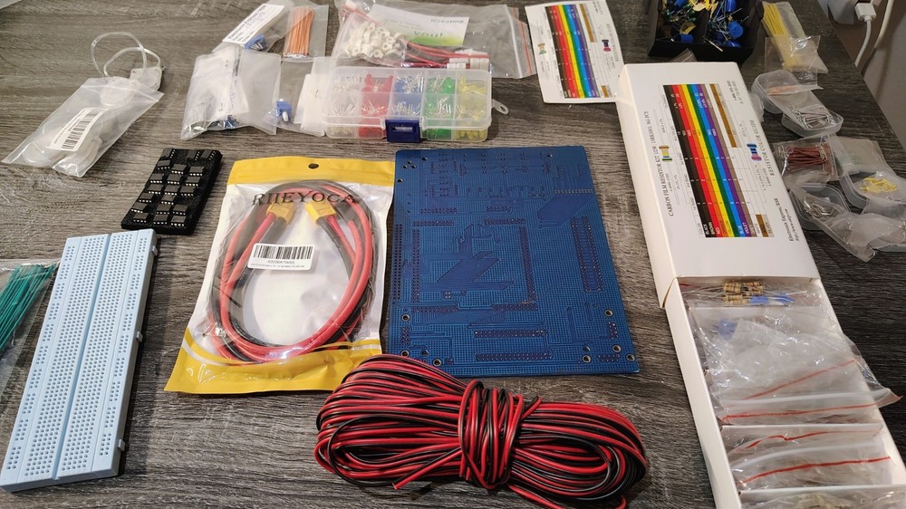 Electronics Hobbyist and Prototyping Component Lot / STEM Learning Bundle