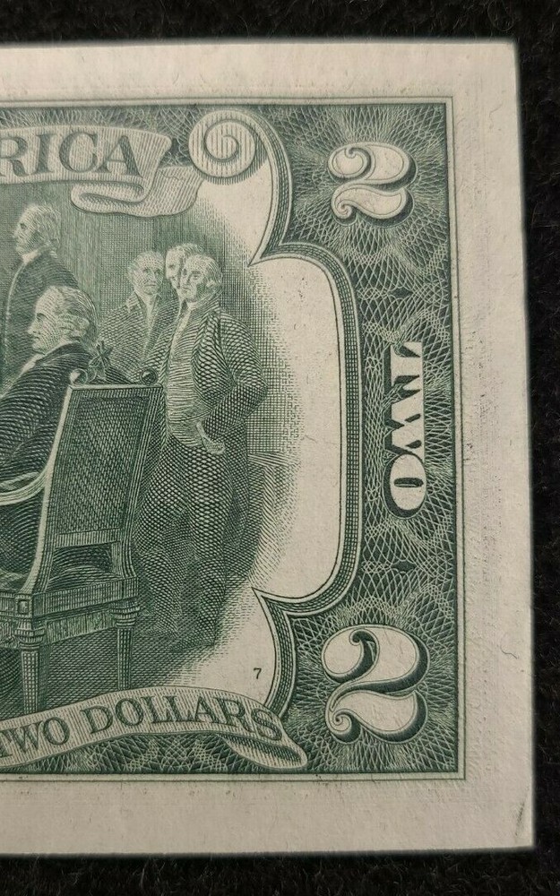 1976 $2 FRN Error, low serial #, star note F 00067891 * STAR NOTE WITH ERROR