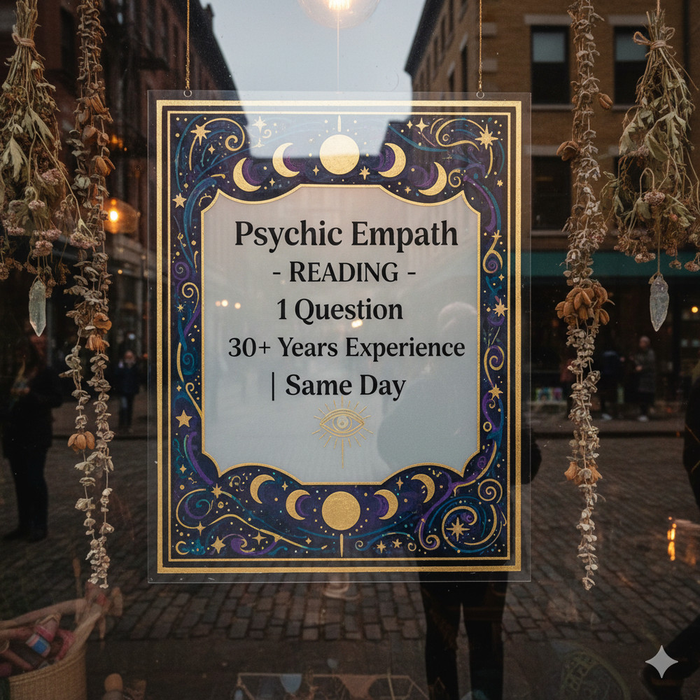 Psychic Empath Reading - 1 Question | 15+ Years Experience | Same Day