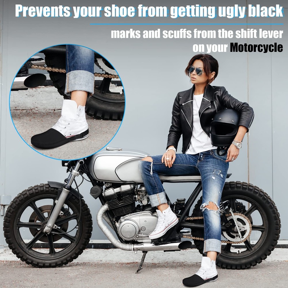 2 Pack Motorcycle Shoe Protector - Shifter Cover & Boot Protector for Men & W...