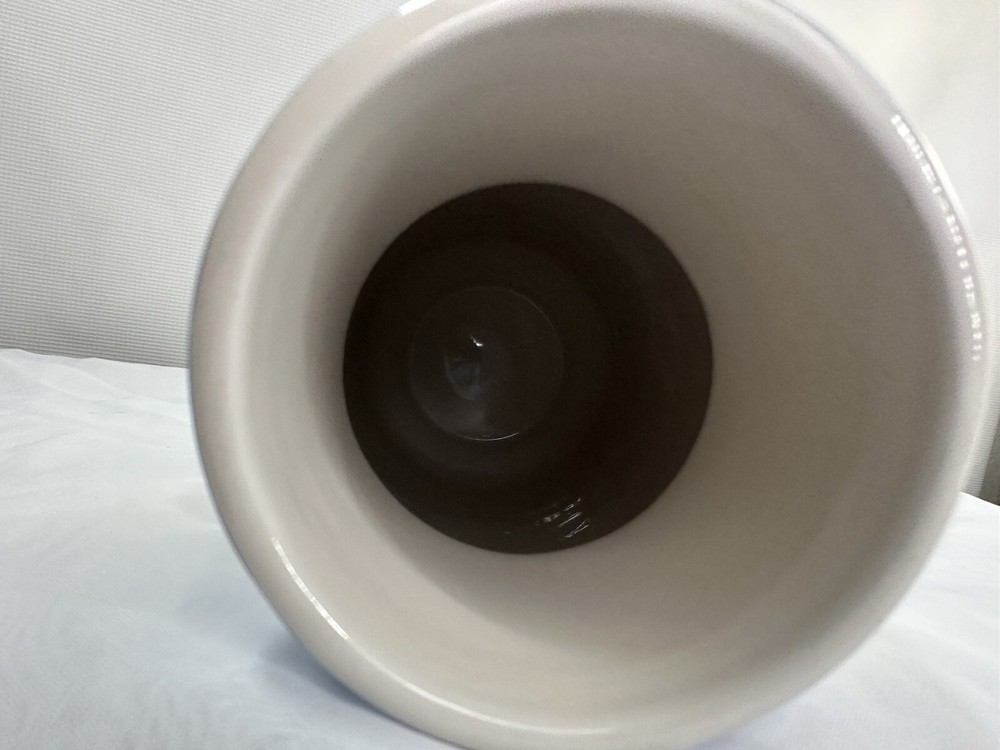 Blue Tie Dye Design Earthenware 10" Vase Mid Century Design