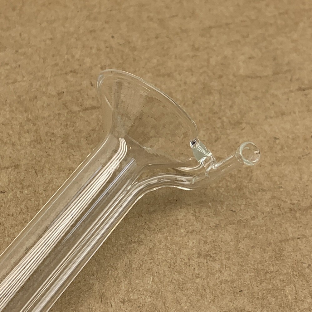 Bottom Opening/Delivery/Vent Lab Glass Tube