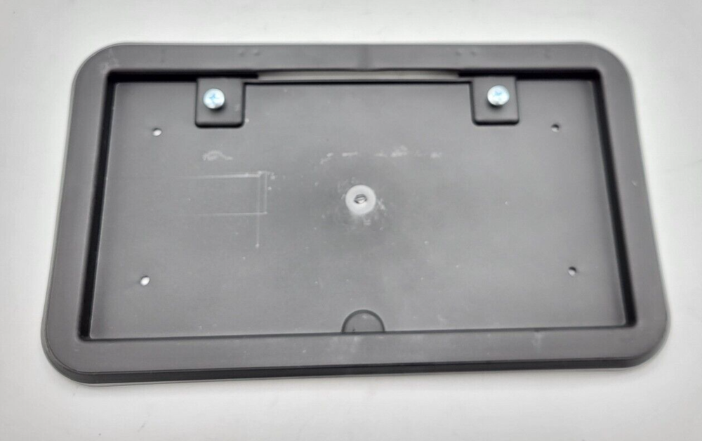 Black LED Lighted License Plate Bracket Holder Truck Trailer RV Camper