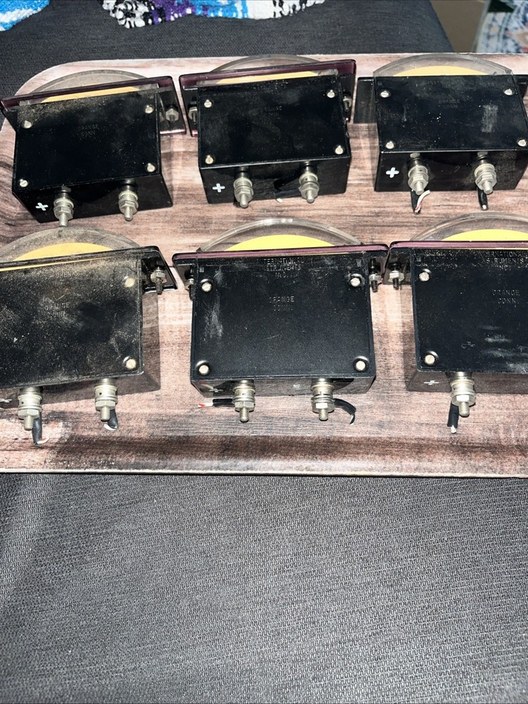 International Instruments Panel Meter Lot Of 6 Untested