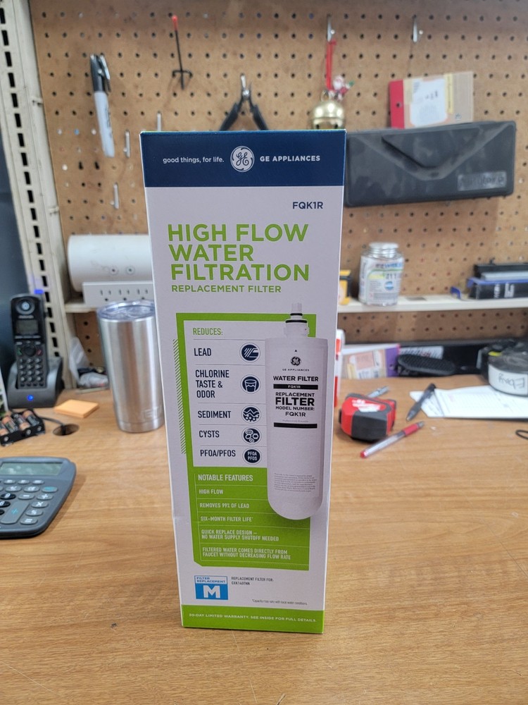 GE Under Sink Single Stage High Flow Water Filtration System. Free Ship L48