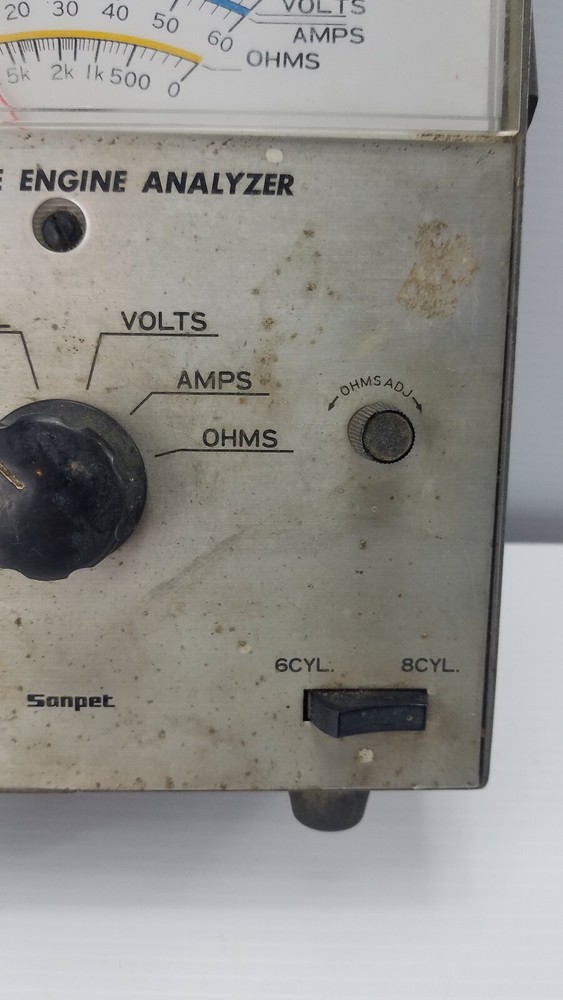 Vintage Sanpet Solid State Engine Analyzer Untested No cables