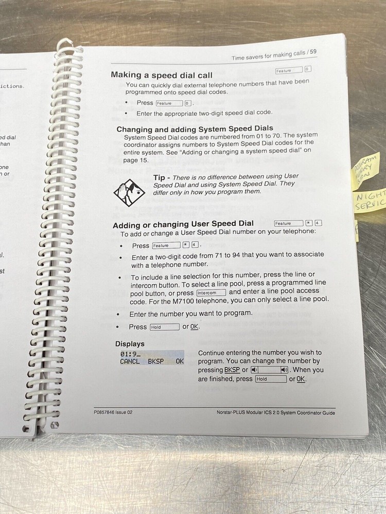 Norstar - PLUS Modular ICS 2.0 System -Users Guide / Instruction Manual