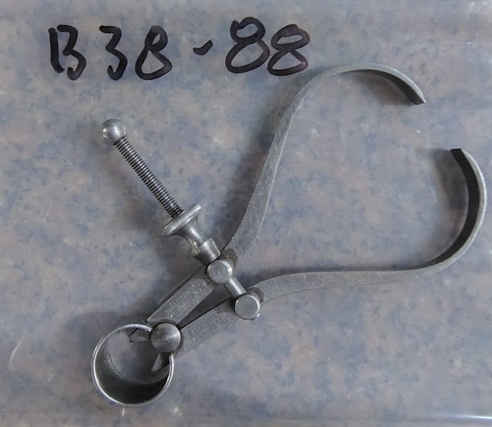 🗽 VINTAGE MINI STARRETT 3" WIDE TIP OD CALIPER