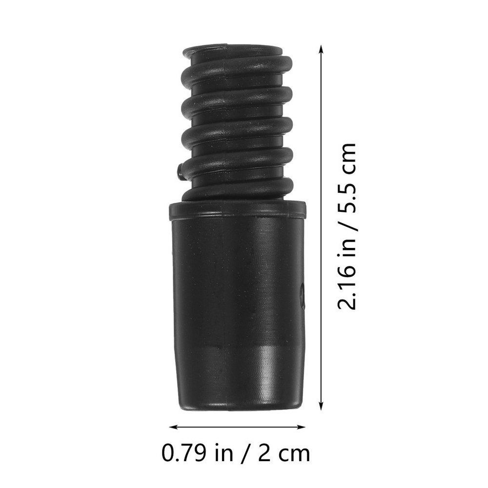 2 Pcs Threaded Tip Plastic Broom Handle Connector Replacement For Cleaning
