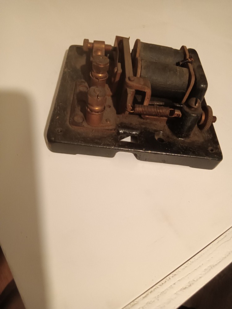 Vintage Edwards Cast Iron And Brass Electrical Relay Component