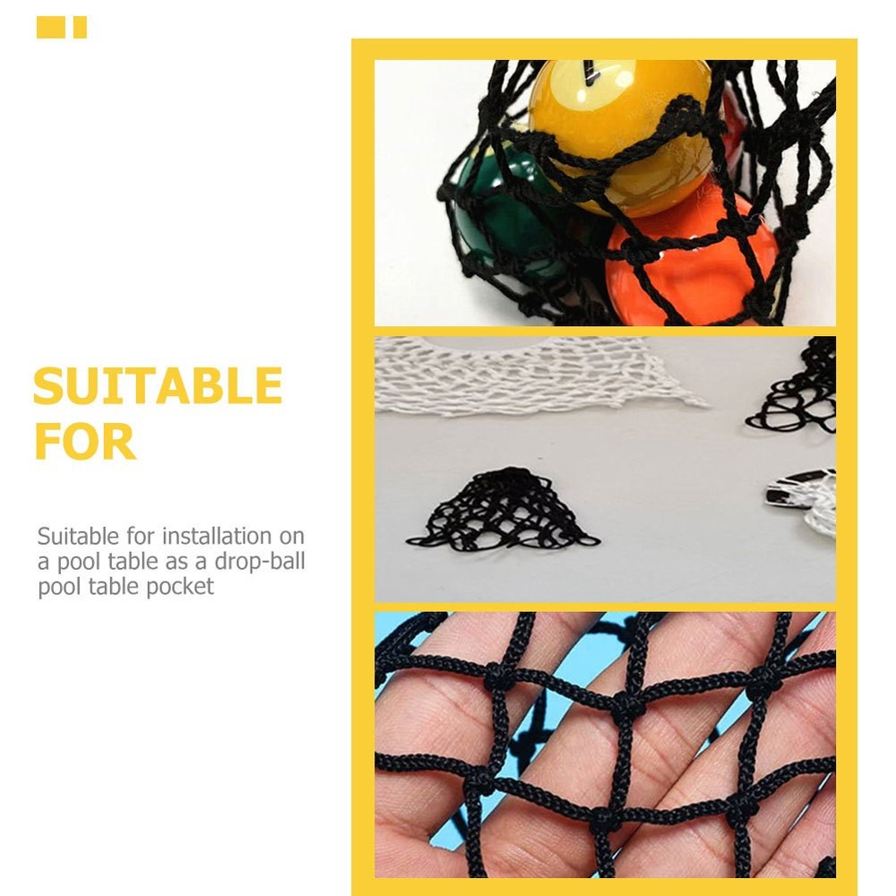 6 Pcs Pool Table Mesh Bag Billiards Net Pocket Pockets Reducers Replacement