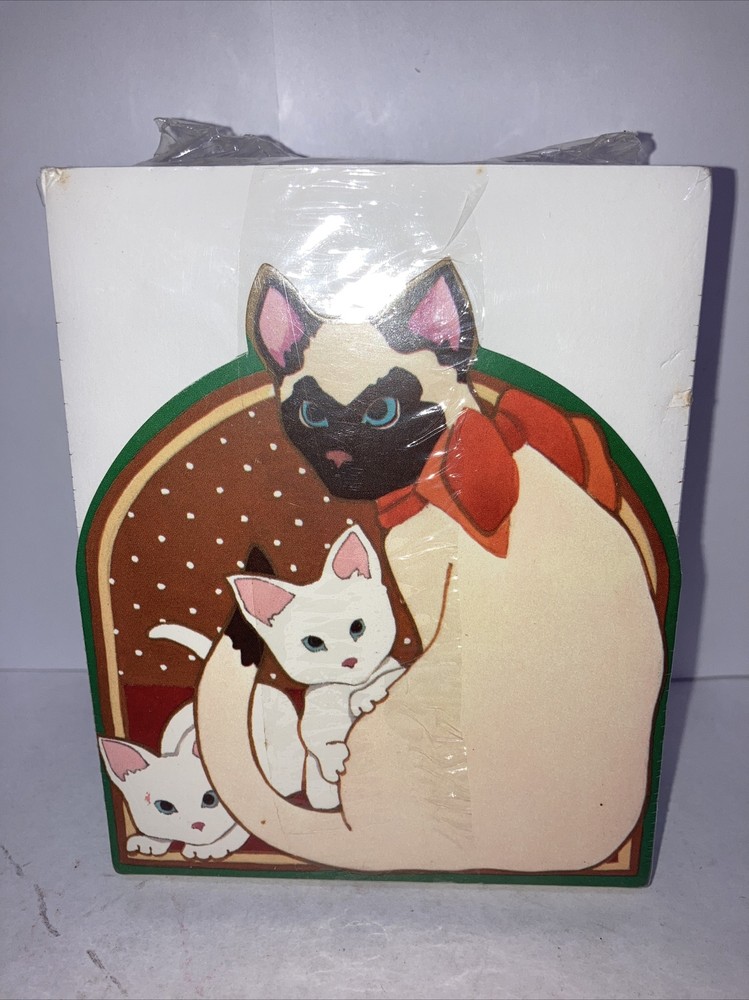 🎀Current Massage Keeper/Note pads Cats. Vintage 1982
