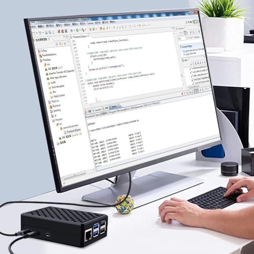 Aluminum Case for Raspberry Pi 5, Armor Case with Cooling Column and Thermal