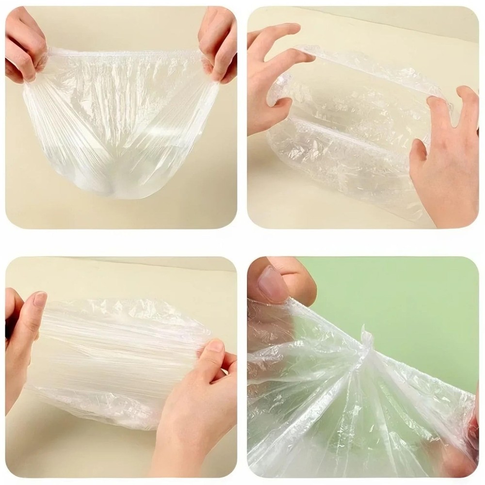 200 PCS Disposable Shower Caps – Large, Thickened & Extra clear
