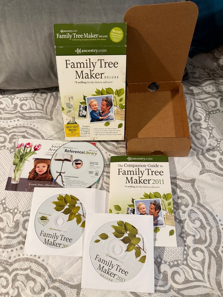 Family tree maker 11, installation disk with Companion Guide & Reference Library