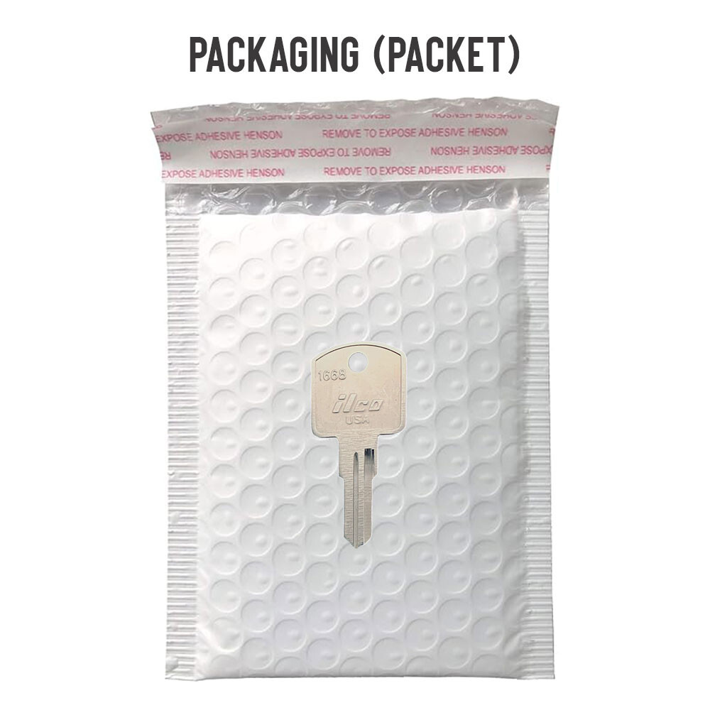 1668 Key Blank – Nickel