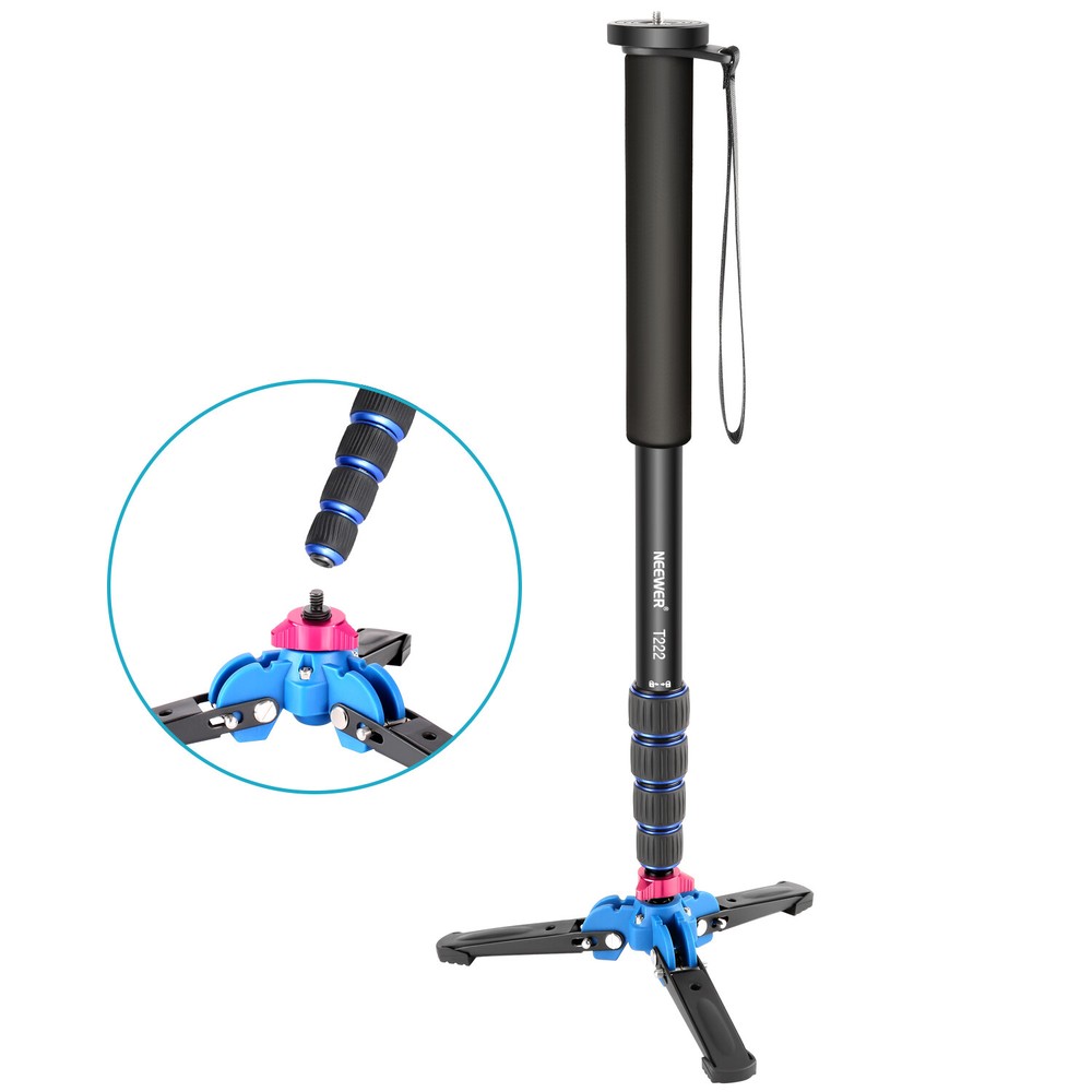 Neewer Extendable Camera Monopod with Removable Foldable Tripod