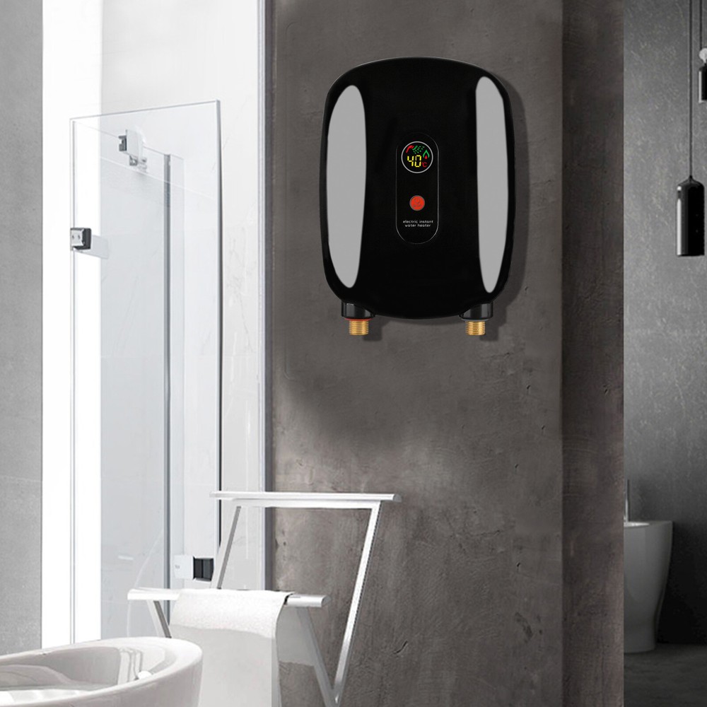 3000W Electric Water Heater Wall Mount Compact Water Hot Heater Kitchen