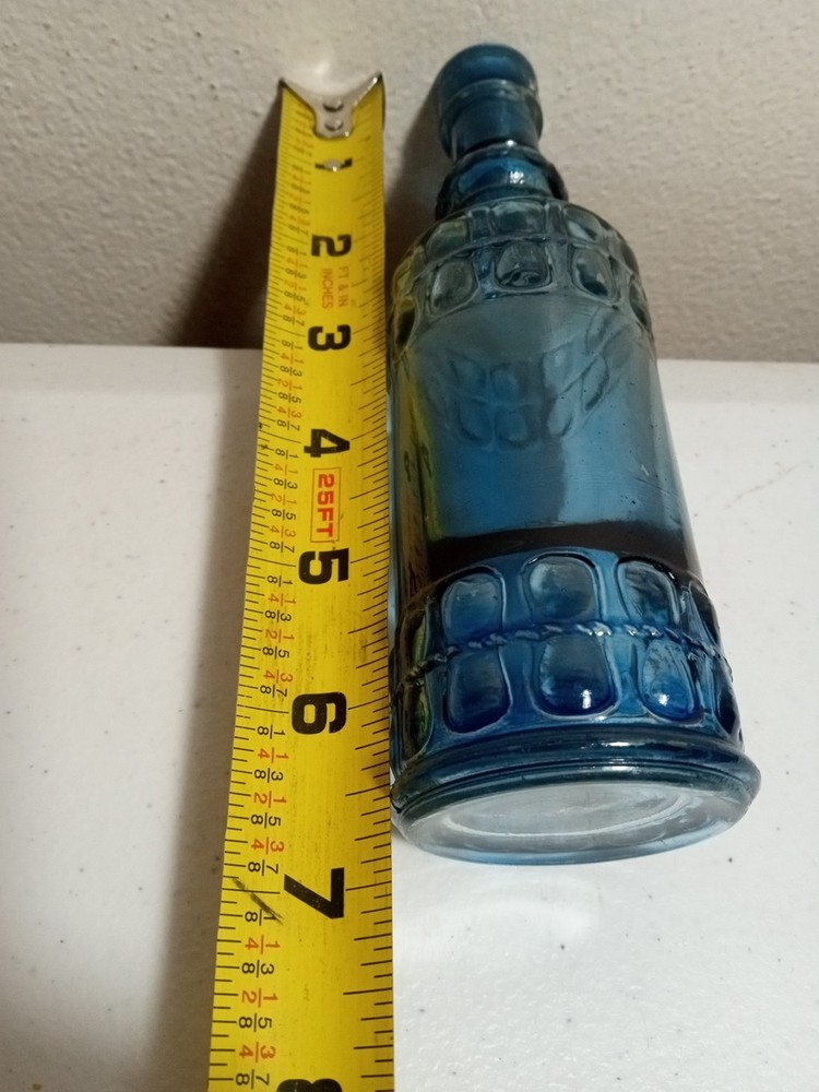 Small 6.5" Blue Bottle