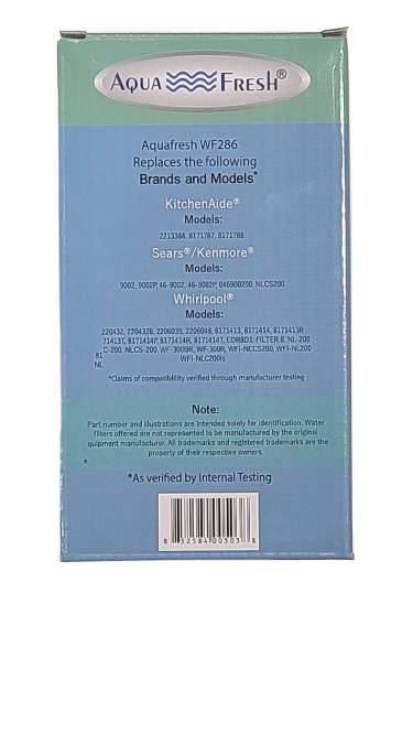 Aqua Fresh WF286 For Whirlpool 8171413 Water Filter Replacement **NEW** 1 Pack