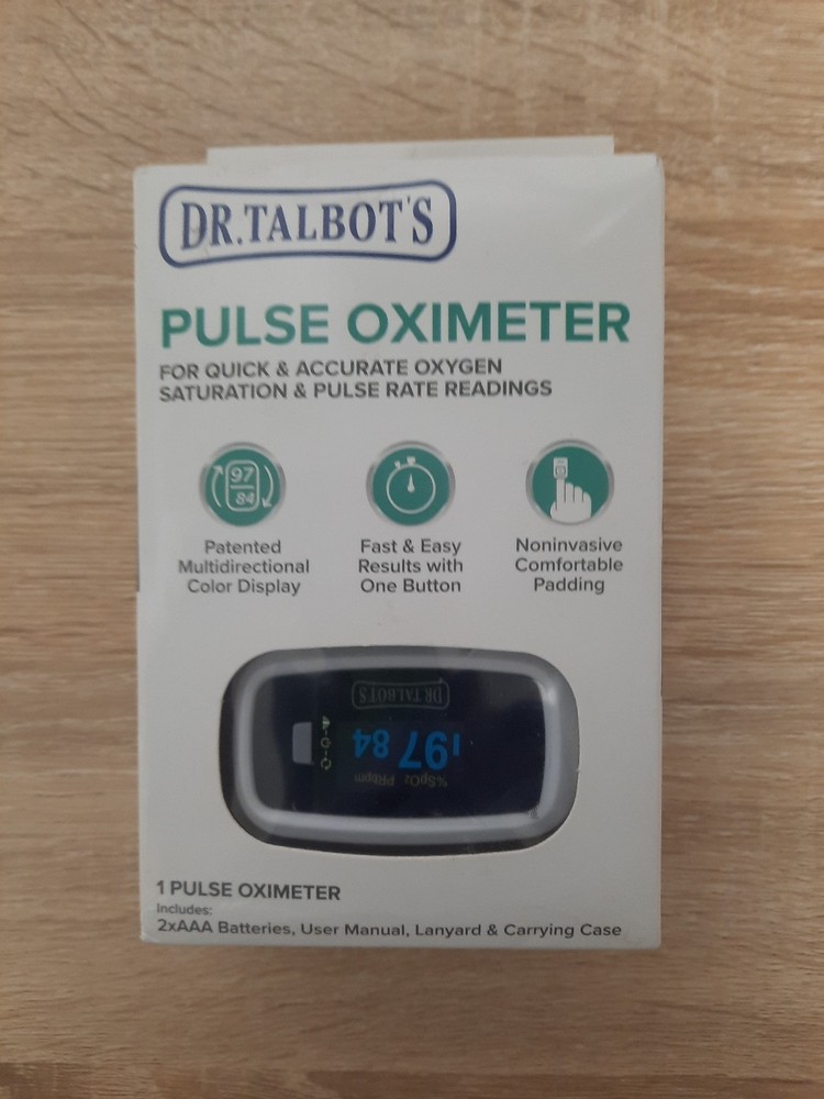 Dr. Talbot's Pulse Oximeter For Quick & Accurate Oxygen Readings Open Box
