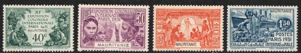Mauritania Stamp 65-68  - Colonial Exposition Issue