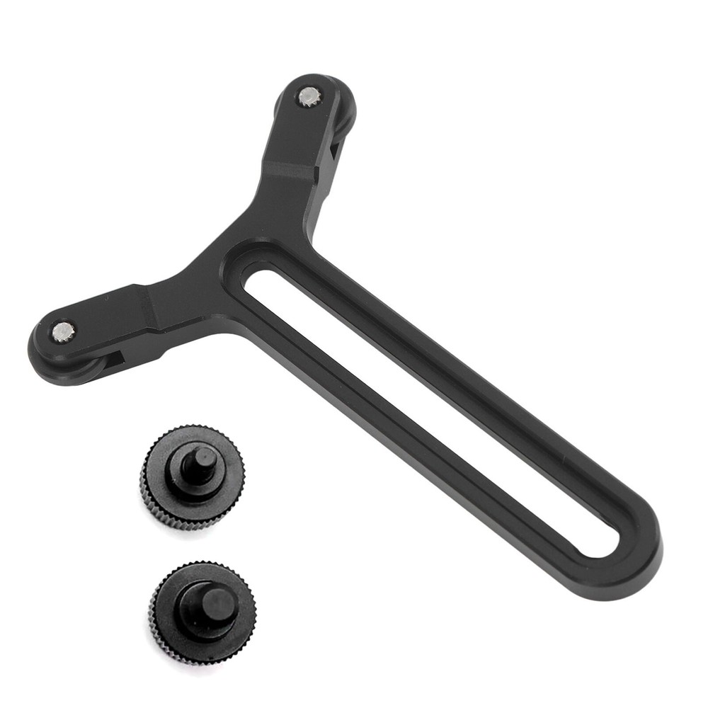 Y Shape Double Wheel Bracket Height Adjustable For DJI Rs3 Gimbal Plate