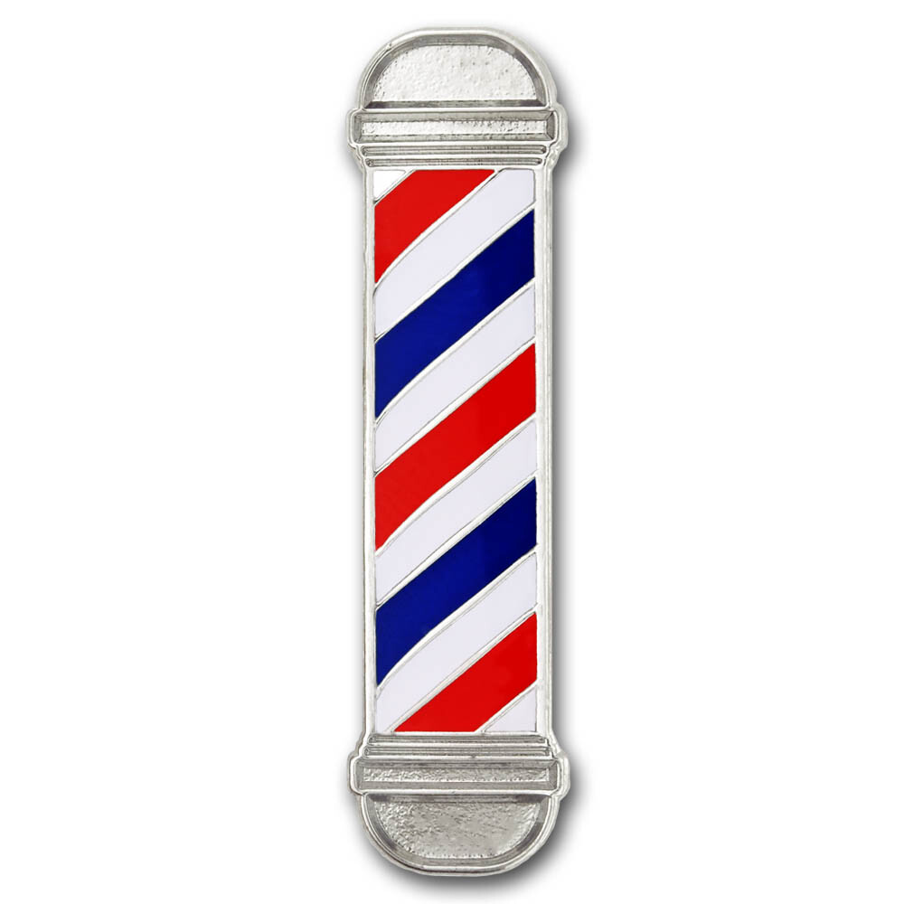 PinMart's Barber Shop Pole Enamel Lapel Pin