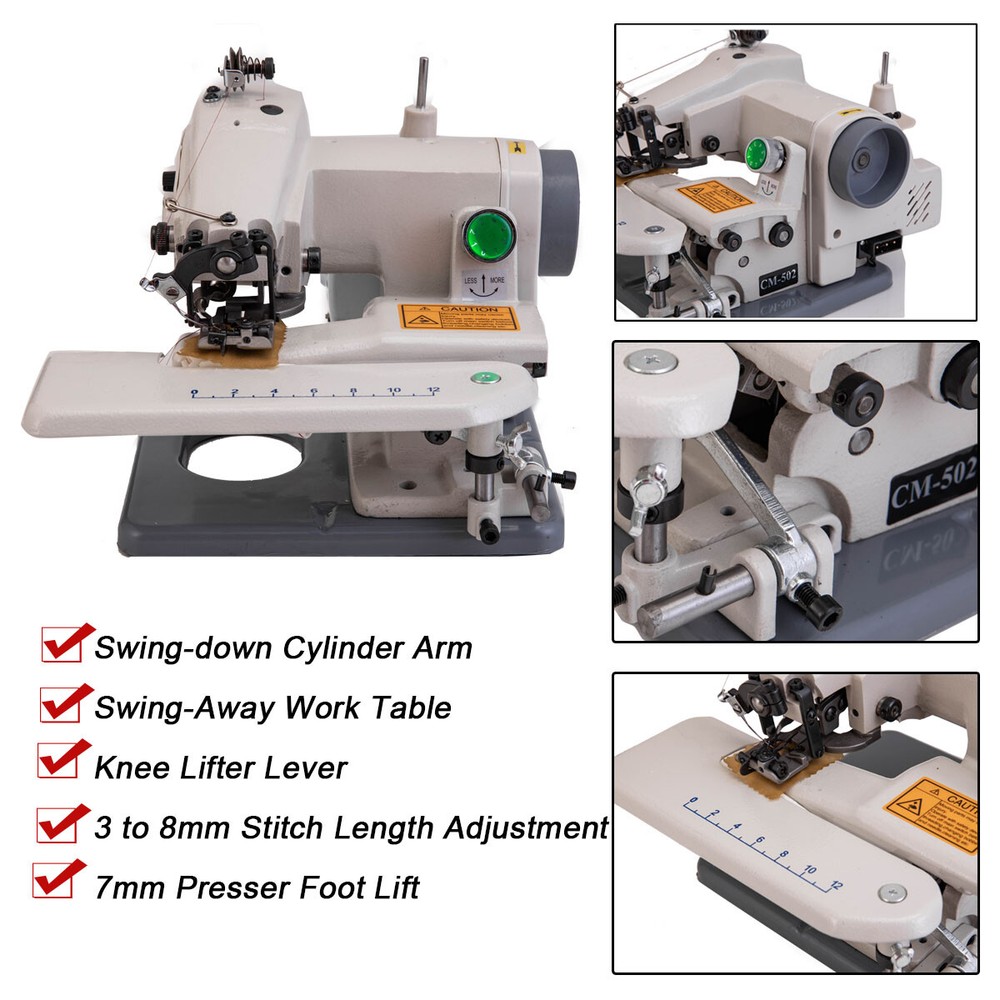 CM-502 Portable Blindstitch Sewing Table Machine Desktop Household Tailor
