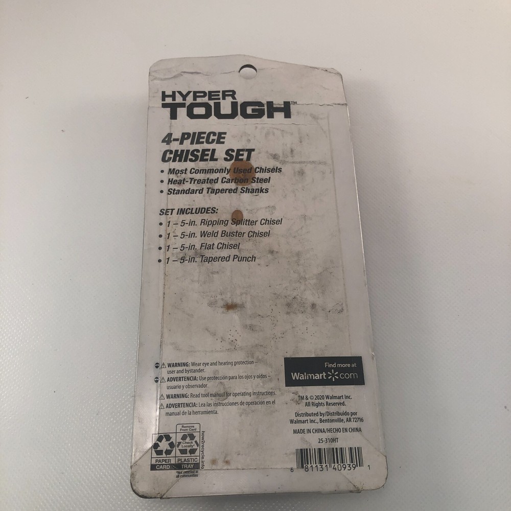 Hyper Tough 4 pc. Chisel Set 25-310HT NEW