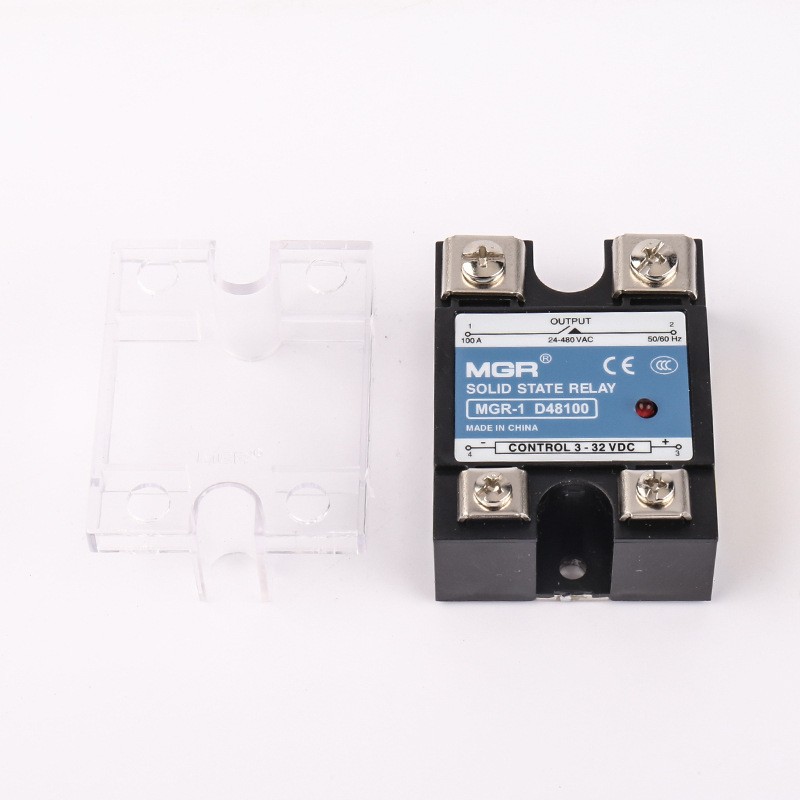 MGR-1 D48100 Single Phase Solid State Relay 100A DC to AC 3-32V DC Solid State Relay