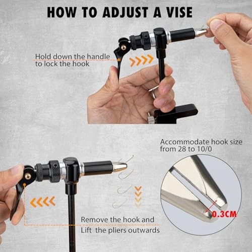 Fly Tying Vise & Tools Kit, Complete Set with Bag Include 88PCS Fly Tying Kit